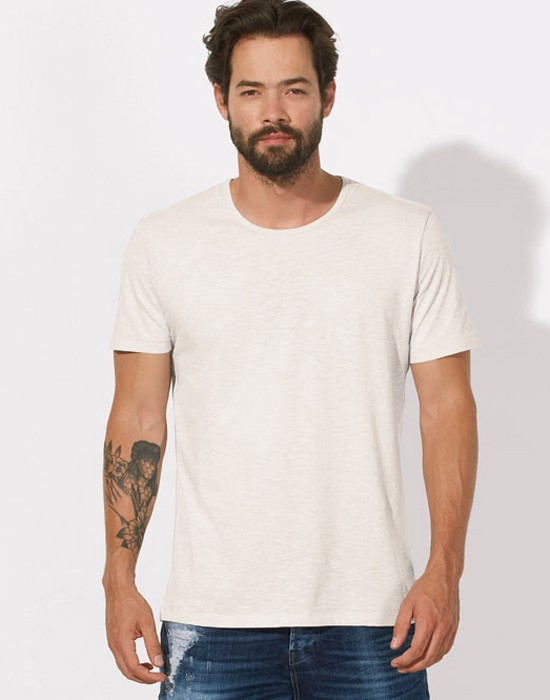 Basic Man Tee-Shirt Vintage White - Blank T-Shirt - Lapolemik - LPMK