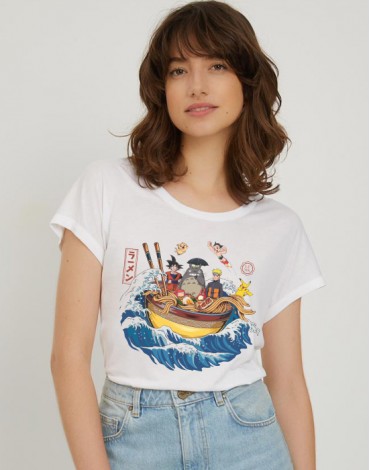 T-Shirt Col Bateau Ramen